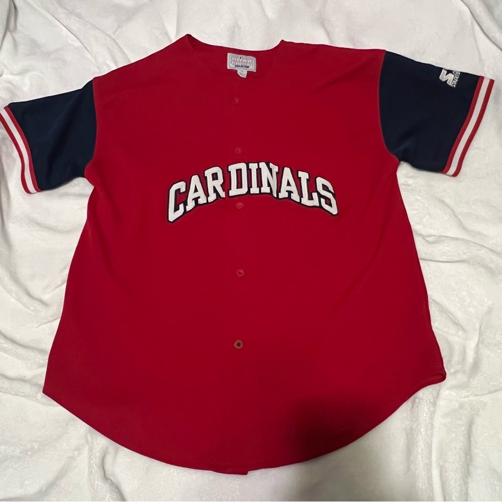 STARTER Men’s Vintage Cardinal Red and Navy Jersey